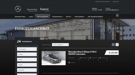 Autohaus Kaposi Website